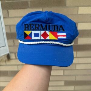 Vintage Bermuda Nylon braided rope SnapBack hat adjustable